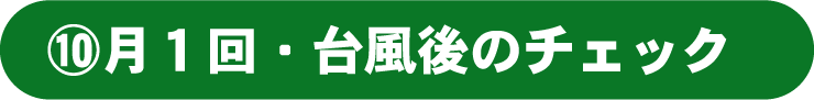 月1回・台風後のチェック